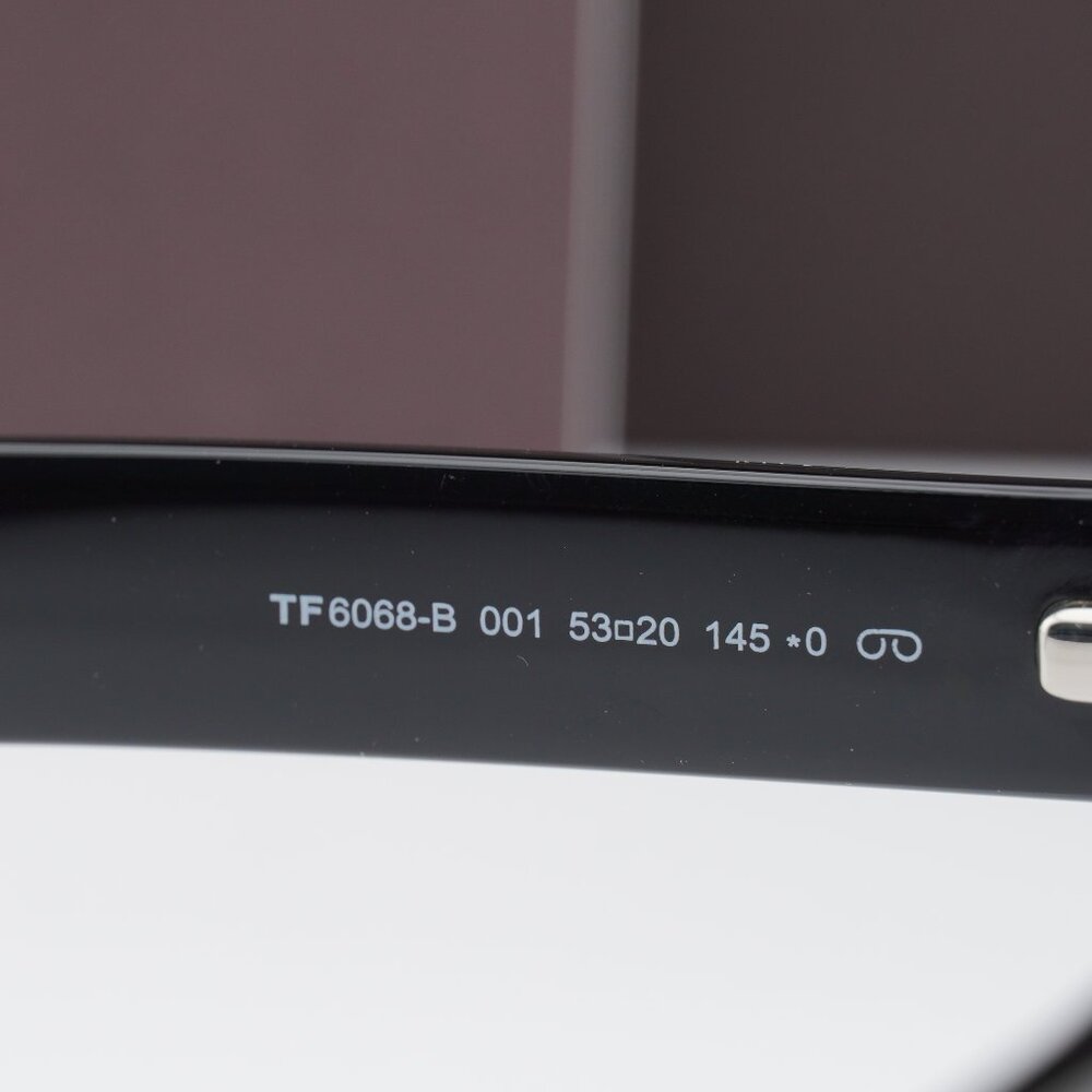 Tom Ford FT6068-B 001 Square Eyeglasses 53mm - Black/Clear with Magnetic Clip-on - Picture 9 of 10